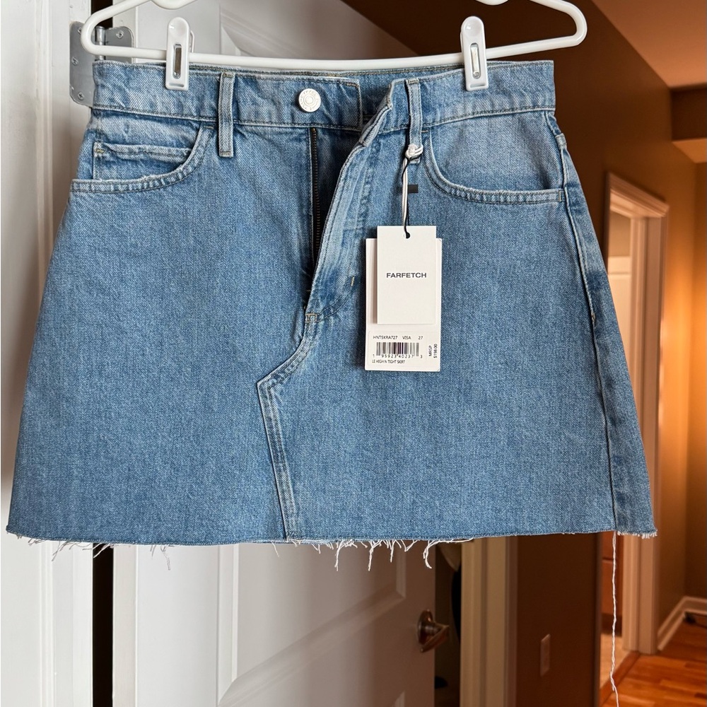 Frame Denim Classic Blue Mini Skirt